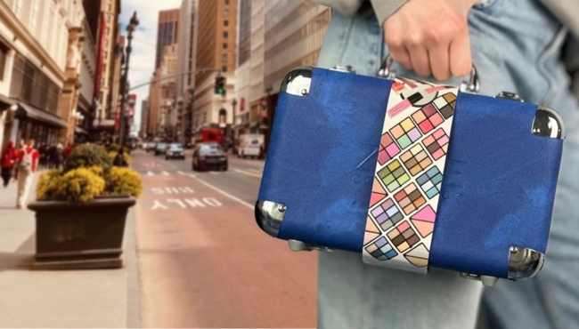 Zmile Cosmetics | Traveller Blue Beauty Bag